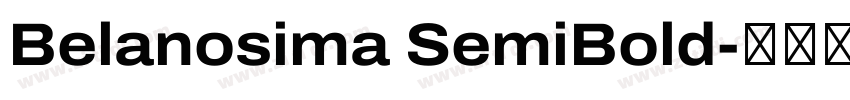 Belanosima SemiBold字体转换